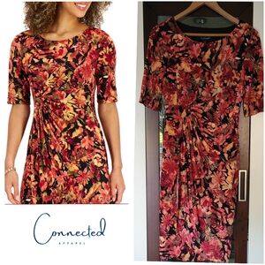Connected Apparel  Floral Midi Dress ❤️